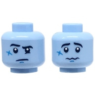 Lego hlava, světle modrá jasná (6289255)